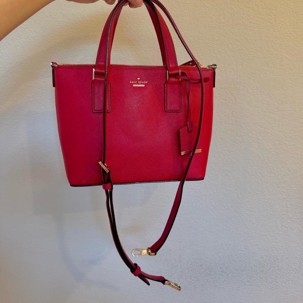 Kate Spade Red Satchel Handbag - Picture 5 of 7
